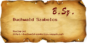 Buchwald Szabolcs névjegykártya
